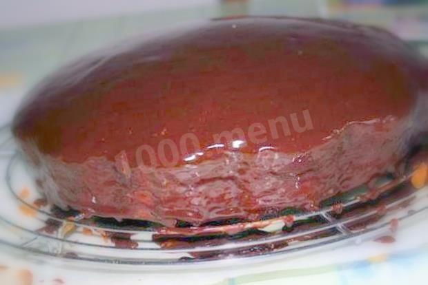 Шоколадний торт Захер з абрикосовим джемом рецепт з фото 
