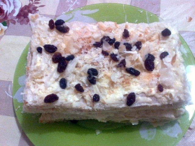 Наполеон торт з готового тіста рецепт з фото покроково 