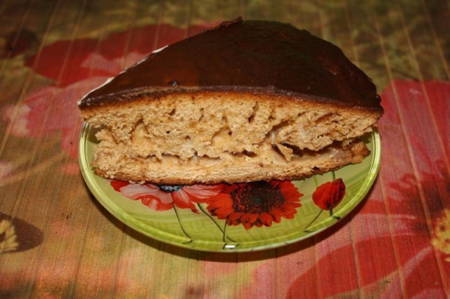Торт з медом зі сметанним кремом в шоколадній глазурі рецепт з фото покроково 