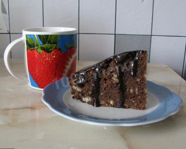 Шоколадний кекс з арахісом рецепт з фото покроково 