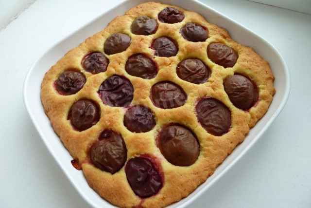 Пісочний пиріг зі сливами рецепт з фото покроково 