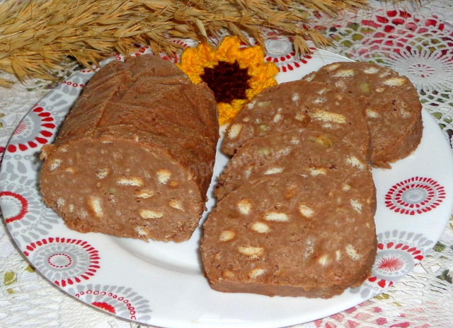 Вершкова ковбаска з печивом рецепт з фото покроково 