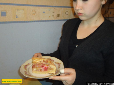 Латвийский пирог с ревенем