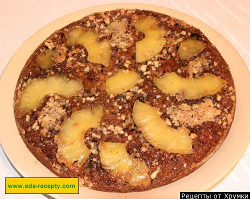 Бананово-ананасний торт (догори дригом) рецепт з фото покроково 