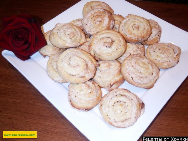 Сирне печиво завитки типу трояндочки рецепт з фото покроково 