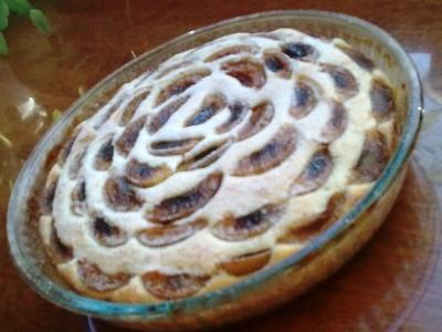 Сирно-сливовий пиріг рецепт з фото 