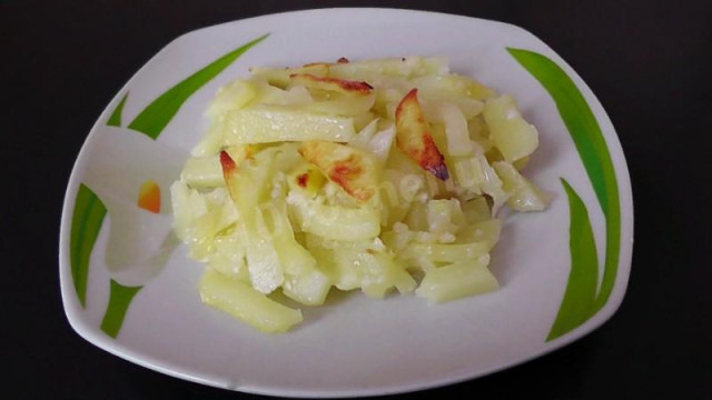 Дієтична картопля-фрі з часником в рукаві в духовці рецепт з фото покроково 