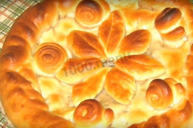 Дріжджовий пиріг з начинкою з капусти і шпрот рецепт з фото покроково і відео 