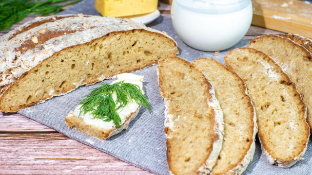 Пшенично-житній бездріжджовий хліб на кефірі рецепт з фото покроково і відео 
