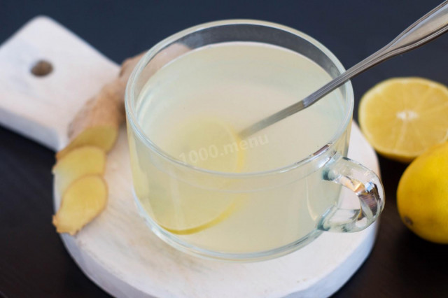 Імбирний чай з лимоном рецепт з фото покроково 