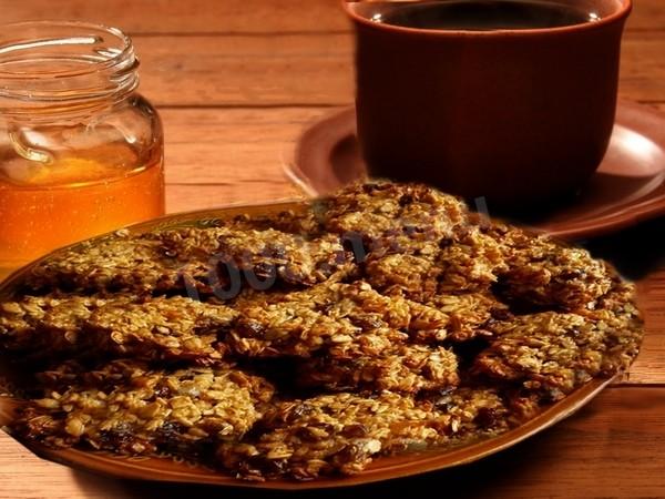 Печиво на кефірі з вівсяних пластівців з медом рецепт з фото 