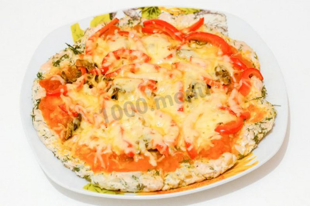 Піца без борошна дієтична рецепт з фото 