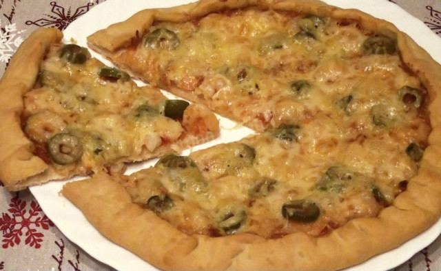 Піца з креветками і оливками рецепт з фото і відео 