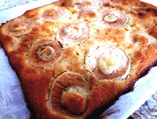 Бісквітний яблучний пиріг з сиропом рецепт з фото і відео 
