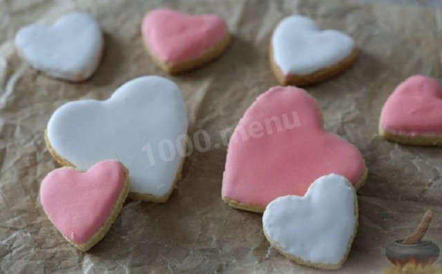 Лимонне печиво Валентинки рецепт з фото покроково 