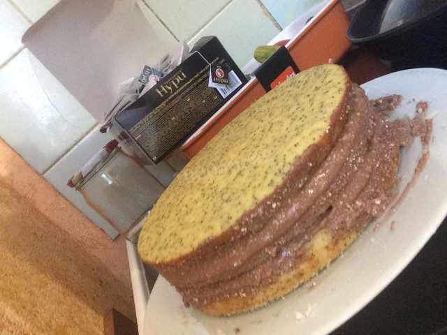 Маковий торт на кукурудзяному борошні рецепт з фото 