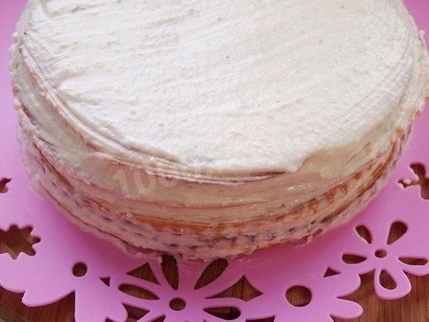 Сметанний торт на сковороді рецепт з фото 