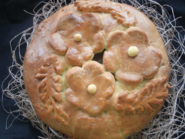 Пиріг на кефірі м'ясний картопляний рецепт з фото 