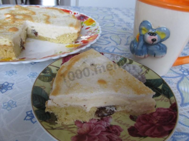 Пісочно-сирний торт Лакомка рецепт з фото покроково 