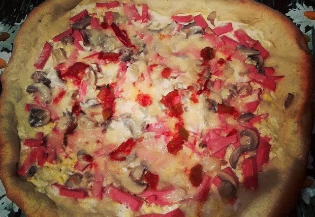 Ніжна піца рецепт з фото покроково 
