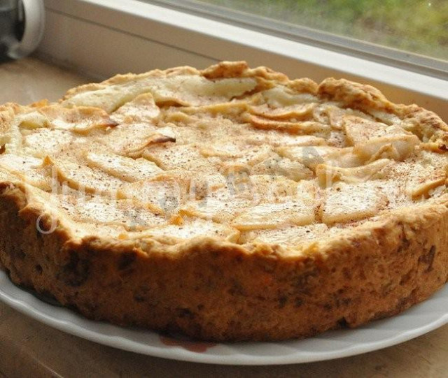 Цвєтаєвський пиріг з яблуками і сметаною рецепт з фото 