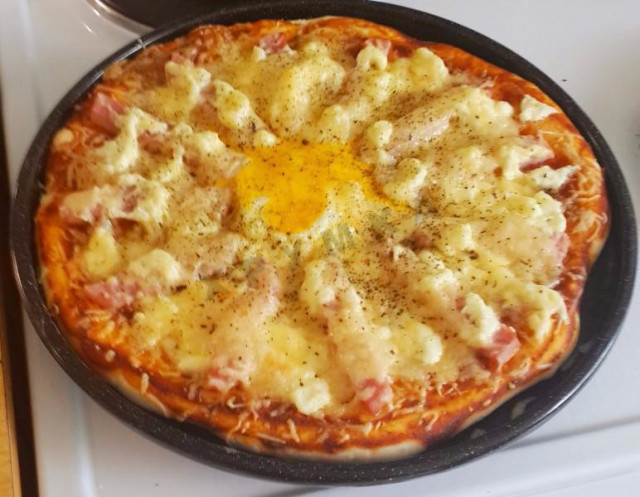 Піца Карбонара рецепт з фото покроково 