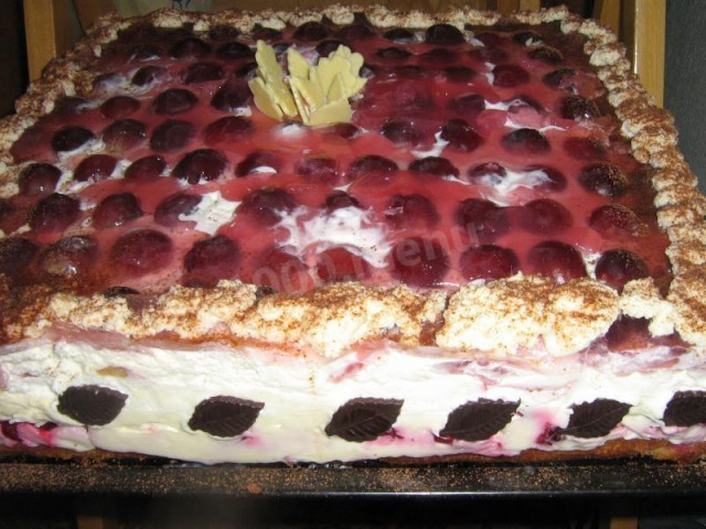 Іменинний торт фруктовий мікс рецепт з фото 