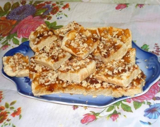 Печиво на маргарині з повидлом і волоськими горіхами рецепт з фото покроково 