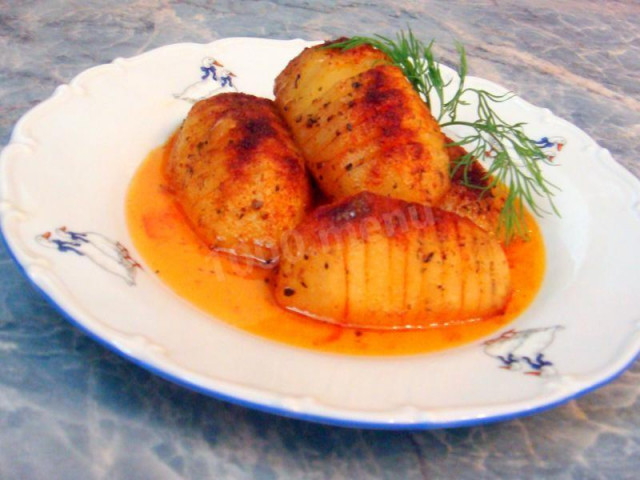 Картопля в апельсинової глазурі Новорічний гарнір рецепт з фото покроково
