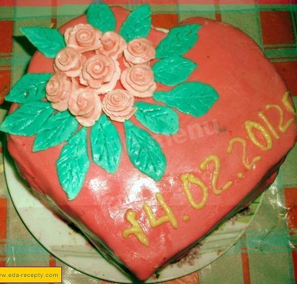 Торт на День Валентина для улюбленого рецепт з фото 