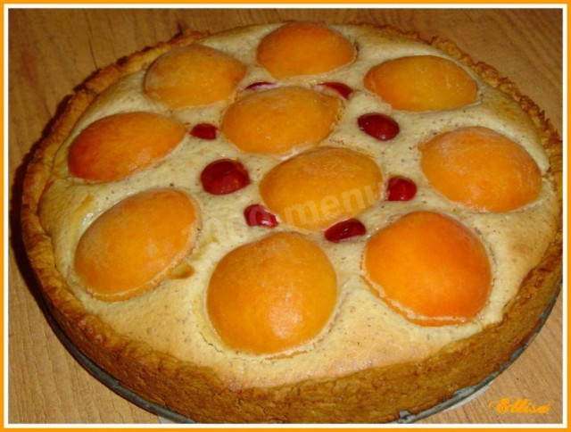 Пиріг з абрикосами і черешнею рецепт з фото покроково 
