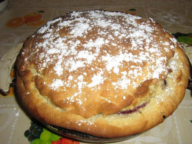 Пиріг сметанний ледачий рецепт з фото покроково 