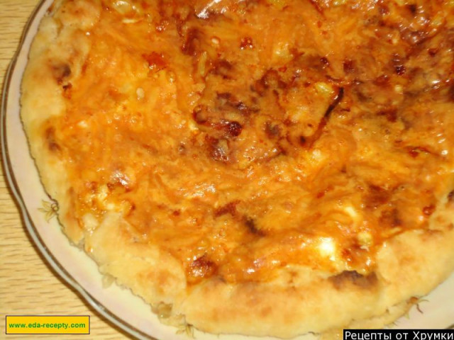 Цибульний пиріг з цибулею сиром яйцем рецепт з фото покроково 