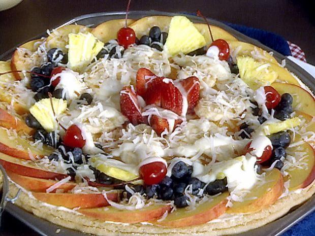 Піца на здобному тесті з фруктами і ягодами рецепт з фото 