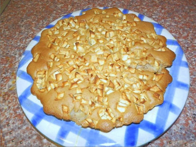 Шарлотка з какао і яблуками в мікрохвильовці рецепт з фото покроково 