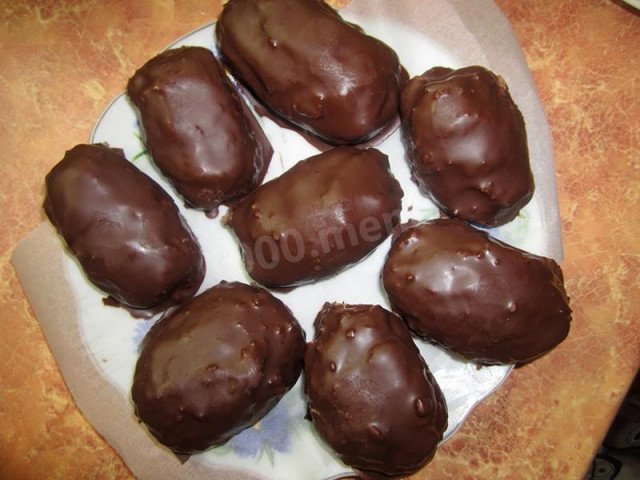 Шоколадний глазурований сирок рецепт з фото 