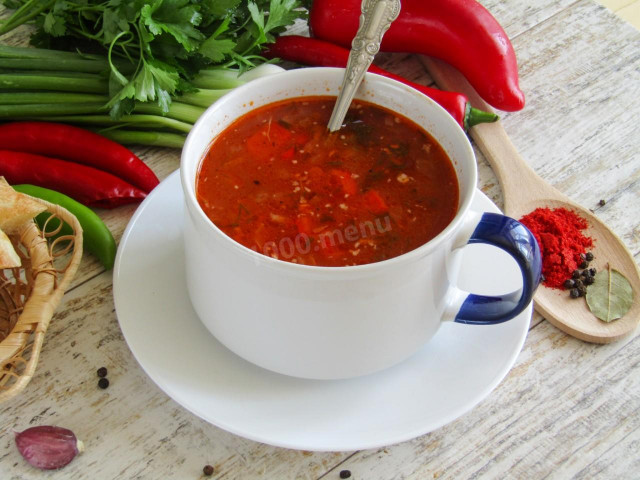Класичний суп харчо з баранини по грузинськи рецепт з фото покроково 
