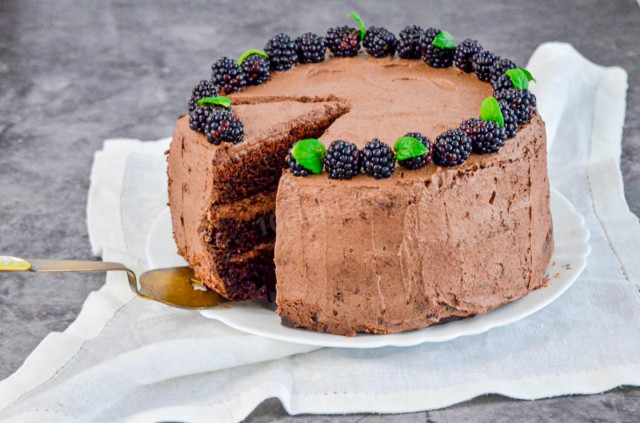 Шоколадний торт в мультиварці рецепт з фото покроково і відео 
