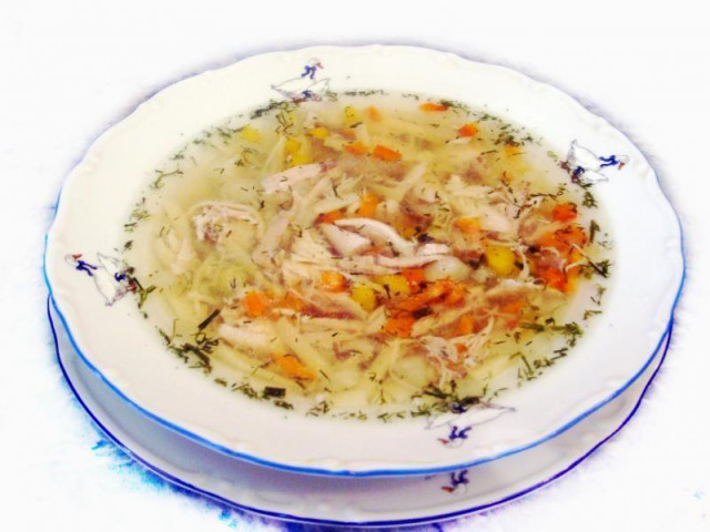 Курячий суп з вермішеллю в мультиварці рецепт з фото покроково 