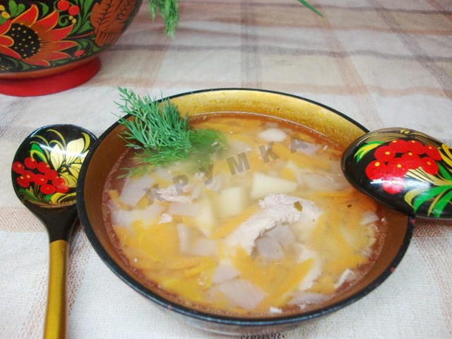 Гороховий суп з куркою в мультиварці рецепт з фото покроково 