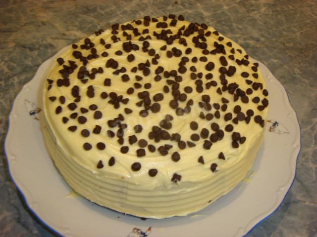 Ванільний торт на окропі рецепт з фото покроково 