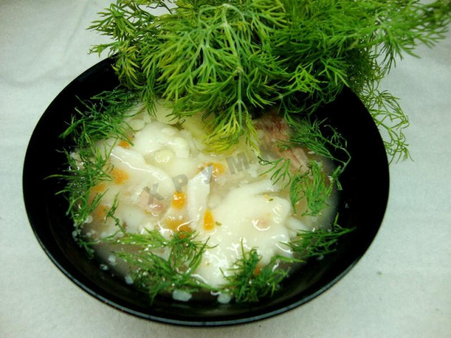 Суп з макаронами картоплею і м'ясом в мультиварці рецепт з фото покроково 