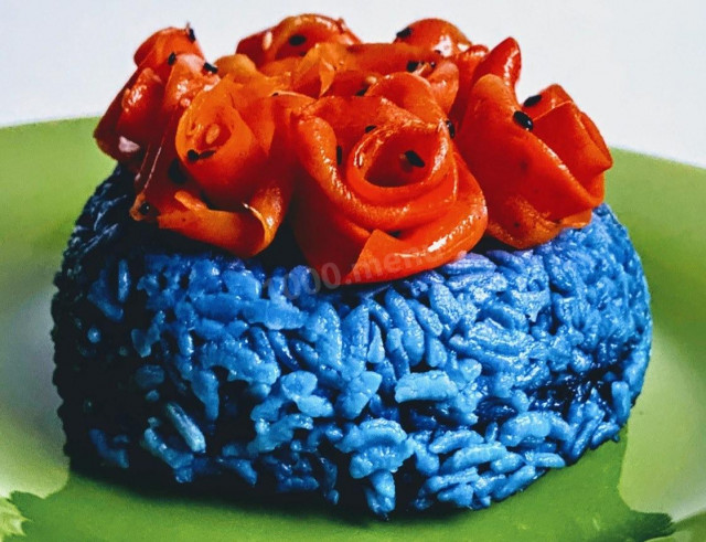 Синій рис рецепт з фото покроково 