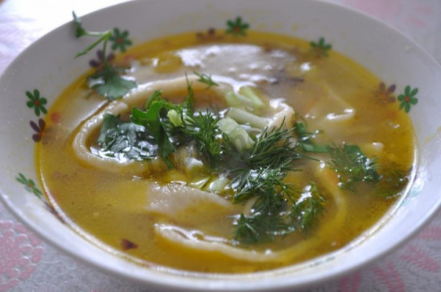 Суп з курячими грудками, домашньою локшиною і картоплею рецепт з фото покроково 