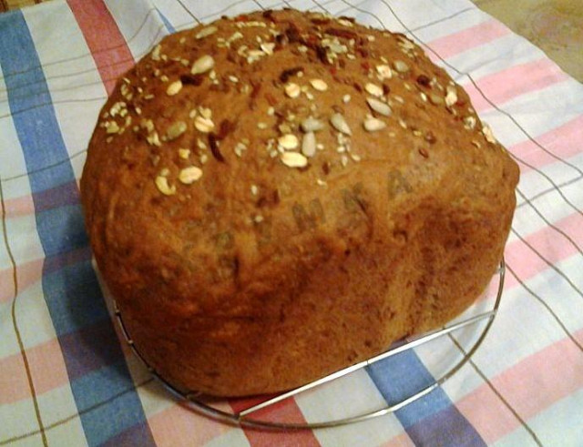 Хліб Здоров'я з лляної борошном в хлібопічці рецепт з фото 