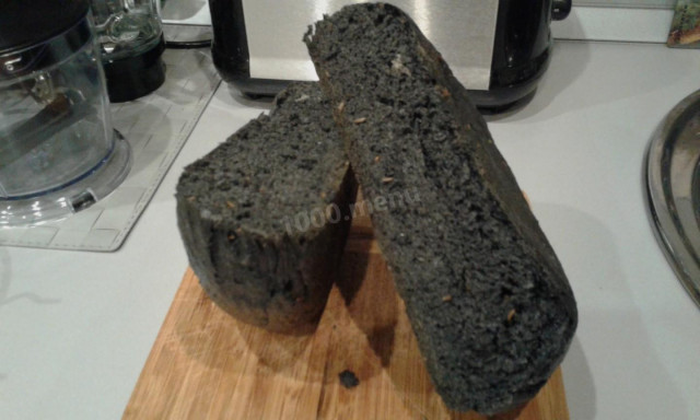 Хліб з активованим вугіллям рецепт з фото 