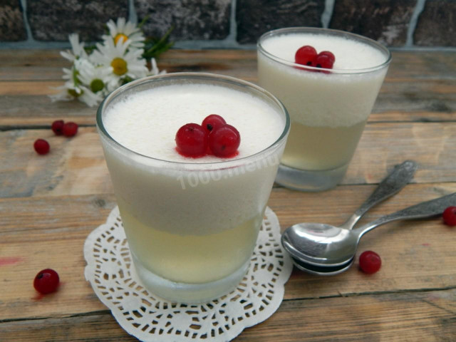 Желе молочно-вершкове з ваніліном рецепт з фото покроково 