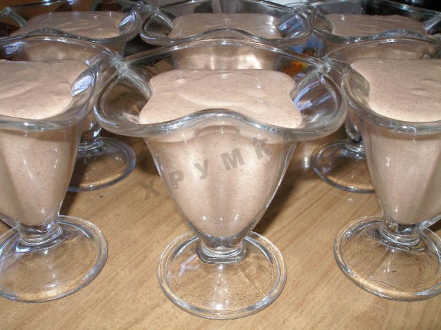 Десерт шоколадний крем суфле рецепт з фото покроково 