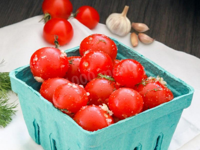 Малосольні помідори в пакеті рецепт з фото 