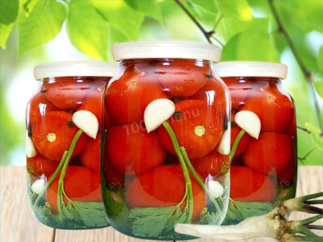 Квашені помідори з хріном рецепт з фото 